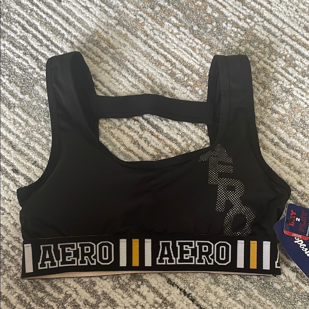 Aero Black Sports Bra